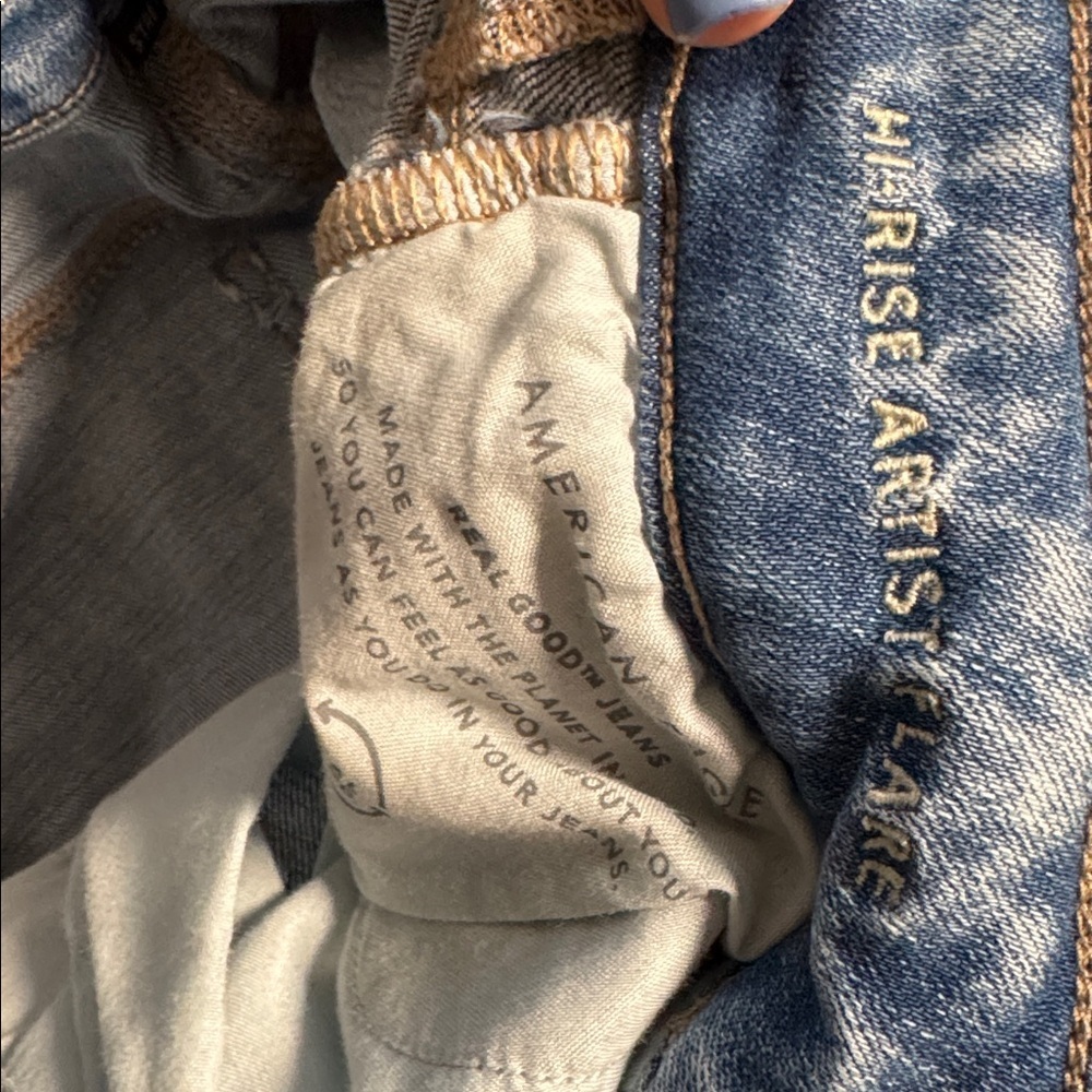 American Eagle Women’s Hi-Rise Artist Flare Size 4 Regular - Picture 5 of 5